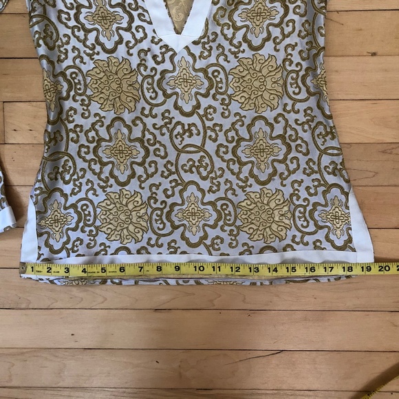 Vintage Silk Tunic w/ Gold Embroidery - Picture 11 of 11